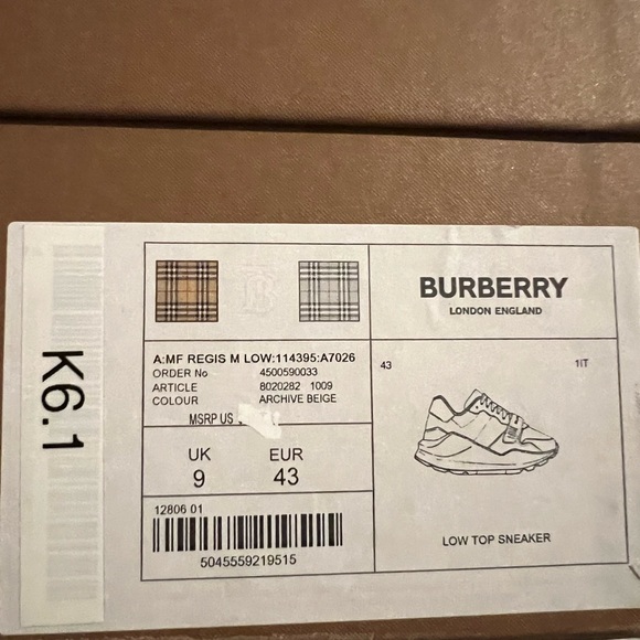 Burberry Low top sneakers - Picture 4 of 5